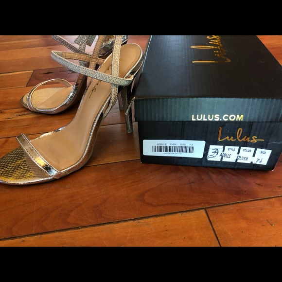 Silver Heels🐍🌬 - strappy snake stiletto - Picture 7 of 9